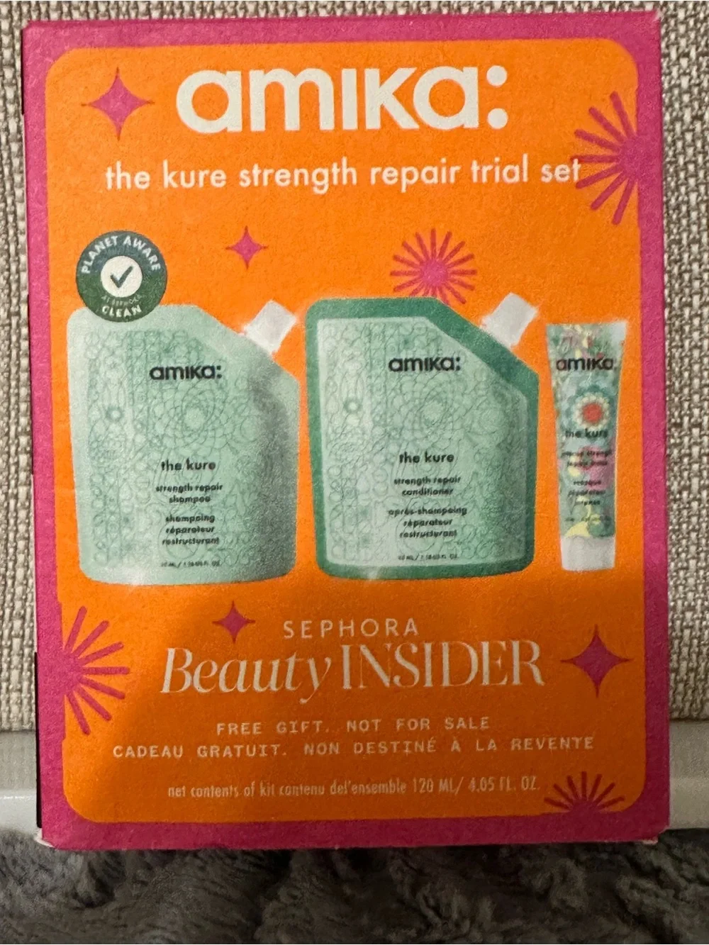 Amika x Sephora The Kure Strength Repair Trial Set Travel Gift Set NEW NIB - Picture 3 of 5